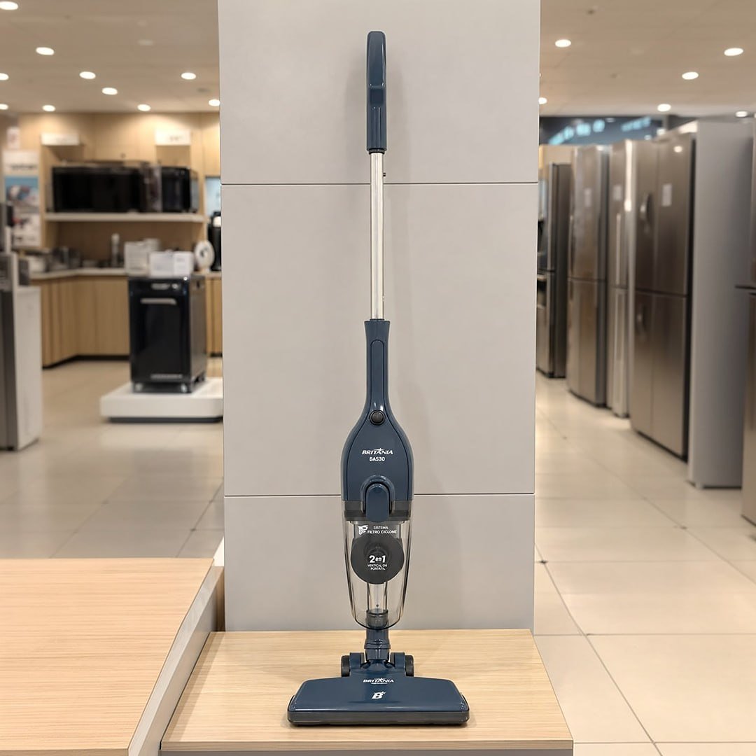 Aspirador de Pó Vertical Britânia 2 em 1 1400W BAS30 1,5L Azul 127V