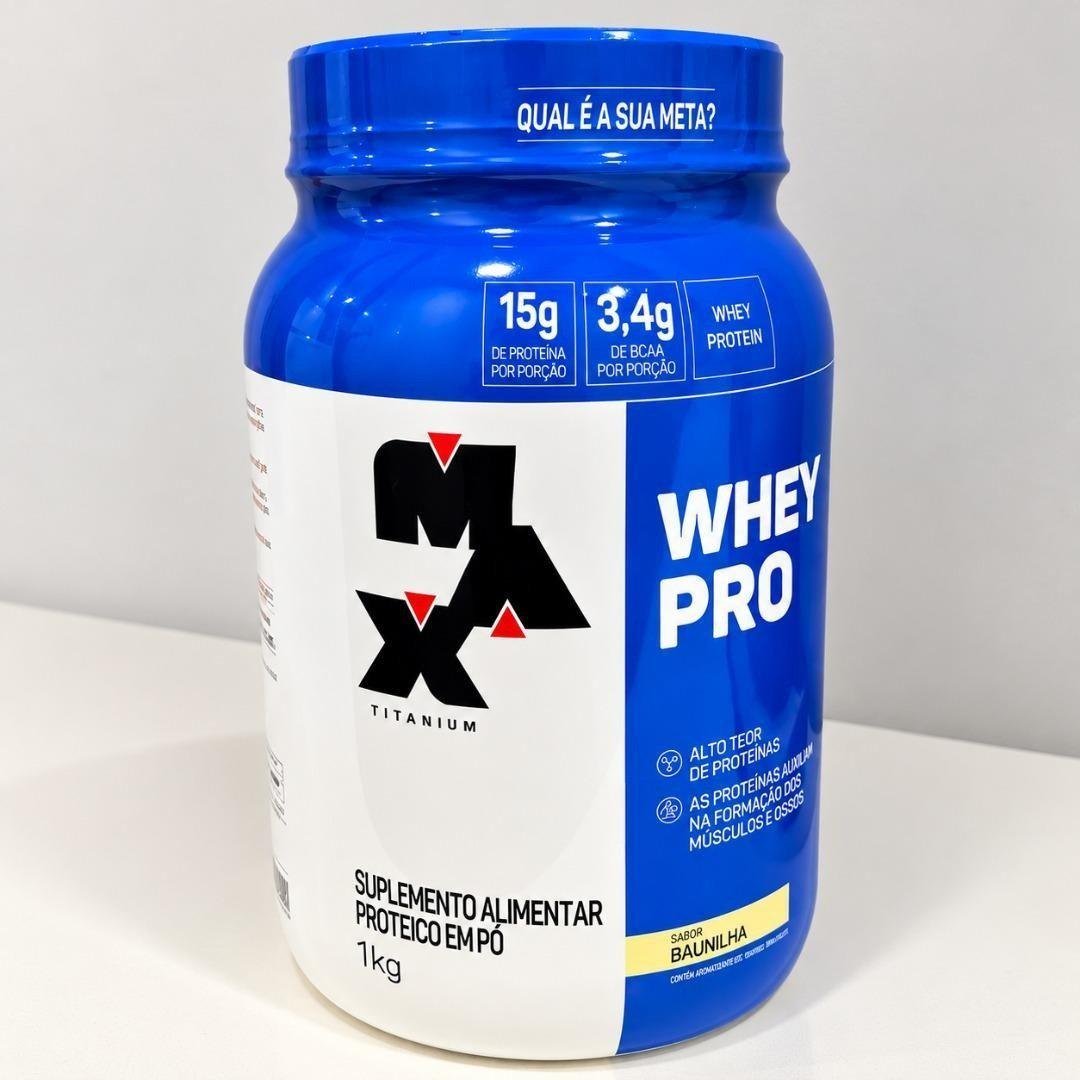 Proteína Max Titanium Whey Pro Concetrado 1kg