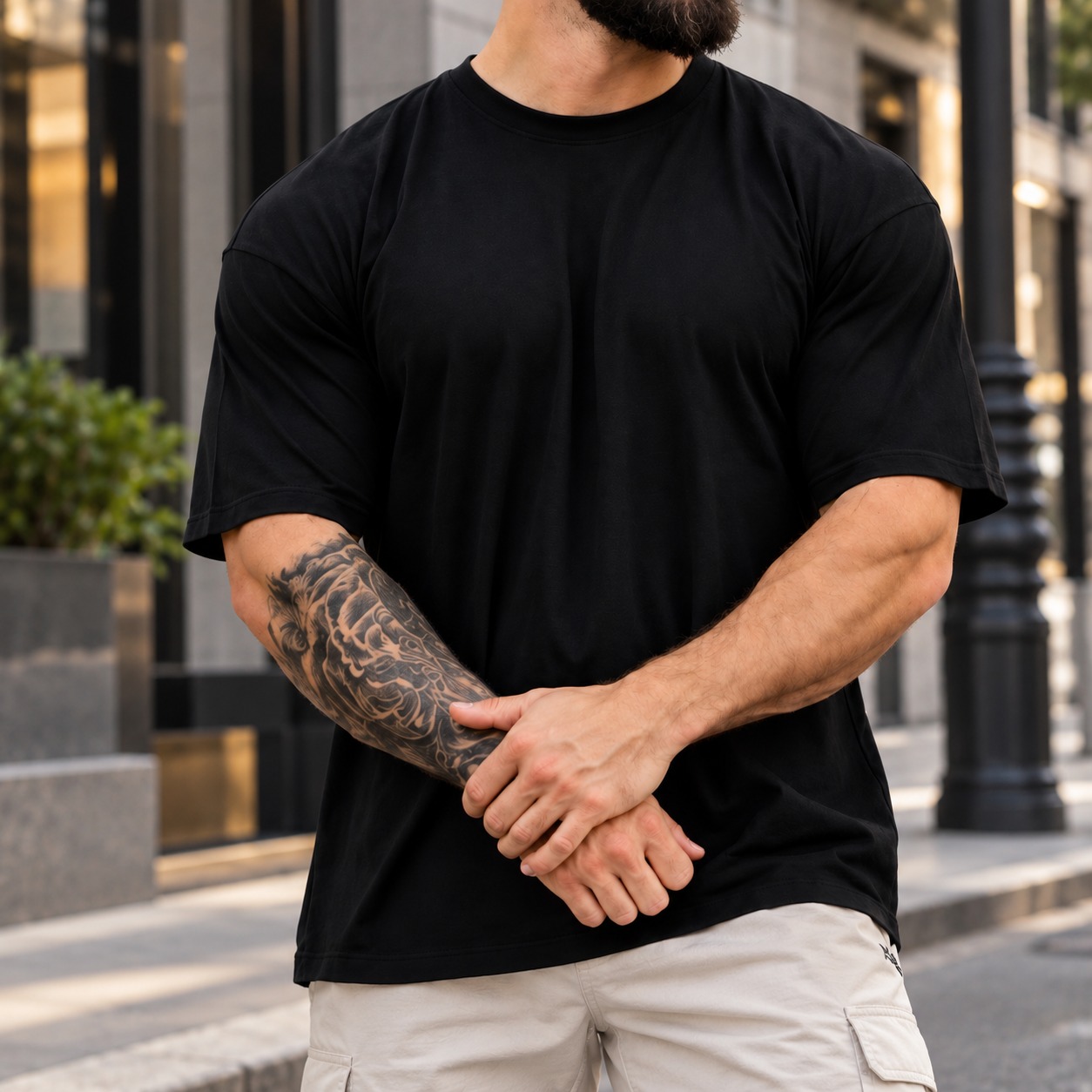 Camiseta Oversized Masculina Treino Academia Estilo Casual