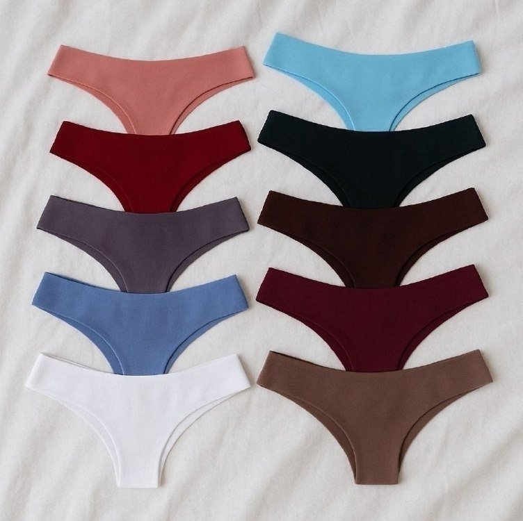 Kit 10 Calcinha Microfibra Feminina Calcinhas Algodão Tanga Lisas E Estampadas G