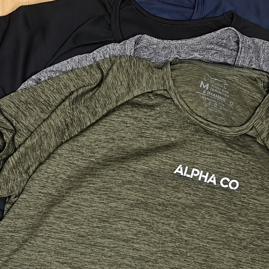 Kit 5 Camisetas New Fluid Dry Alpha (P ao GG)