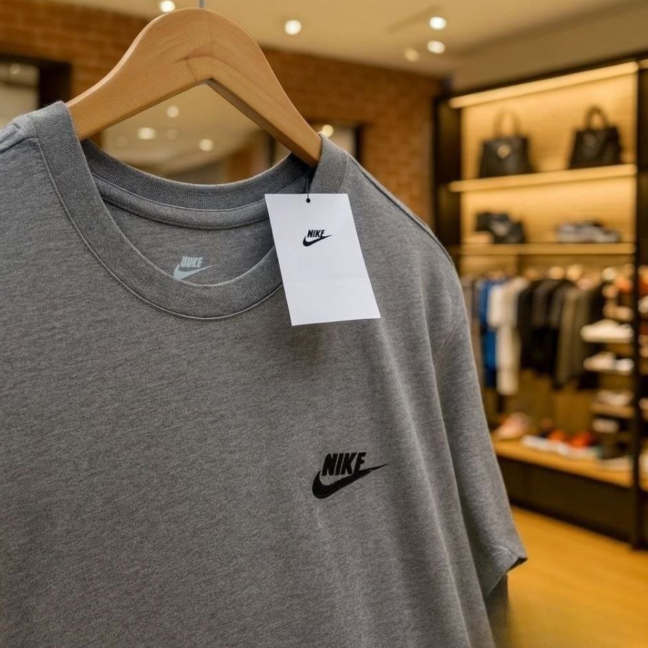 Camiseta Nike Sportswear Club Masculina - Cinza