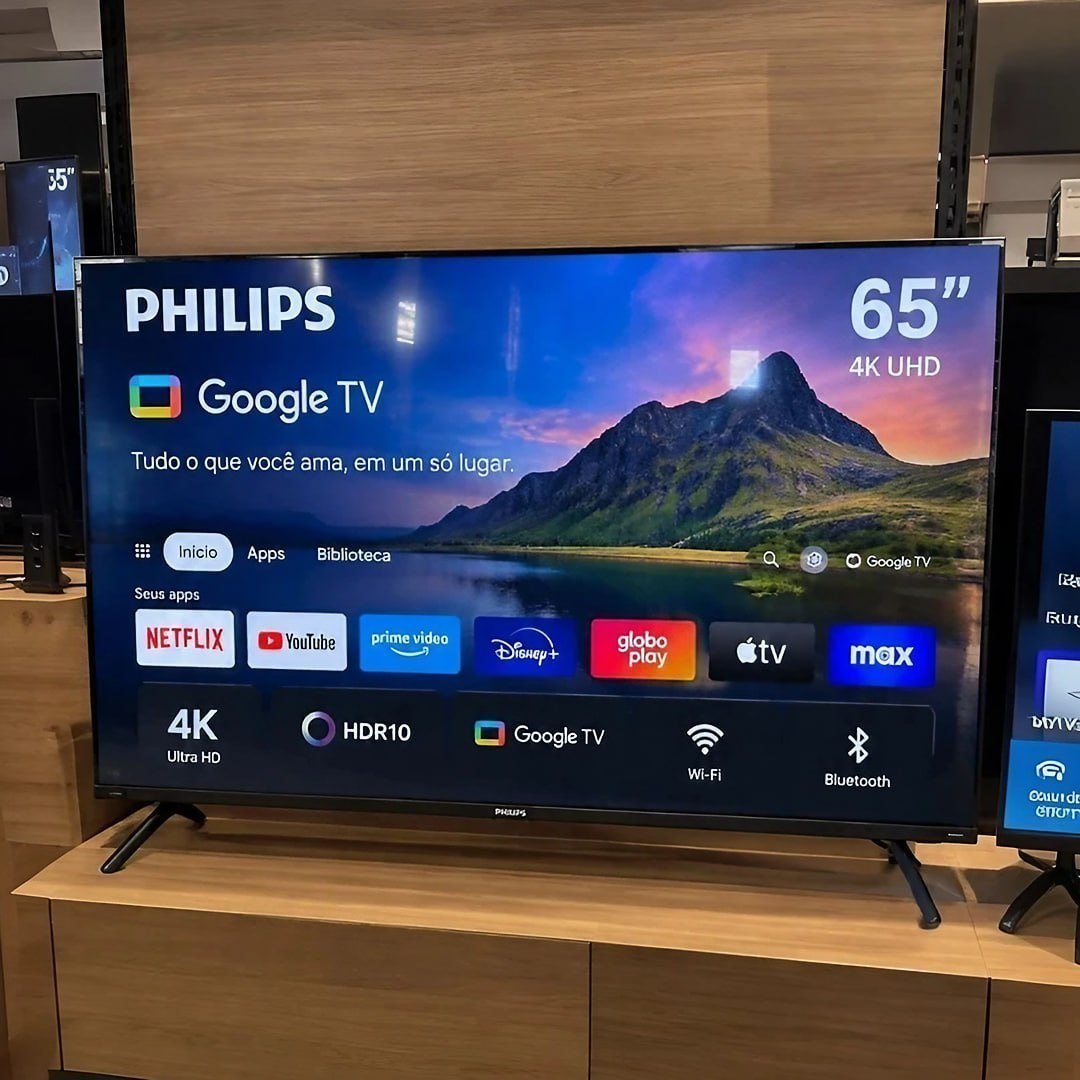 PHILIPS, Smart TV Ambilight 65" 4K, Titan OS, 65PUG8100/78