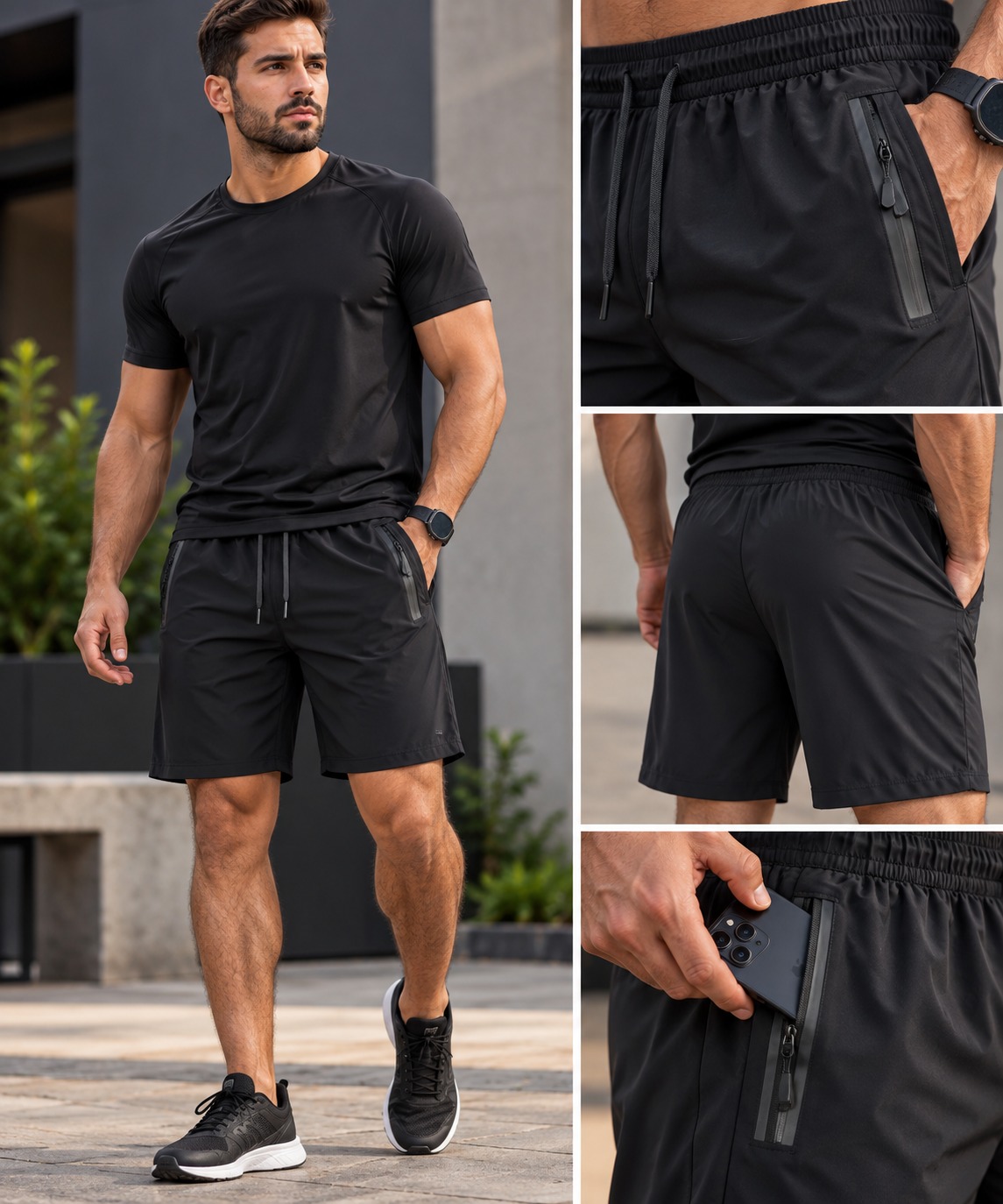 Bermuda Esportiva Slim Fit (4 cores)