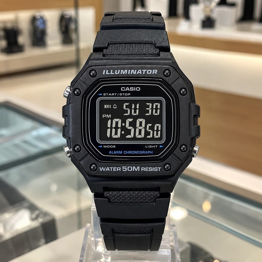 Relogio Casio Masculinoo Standar W-218h-1bvdf