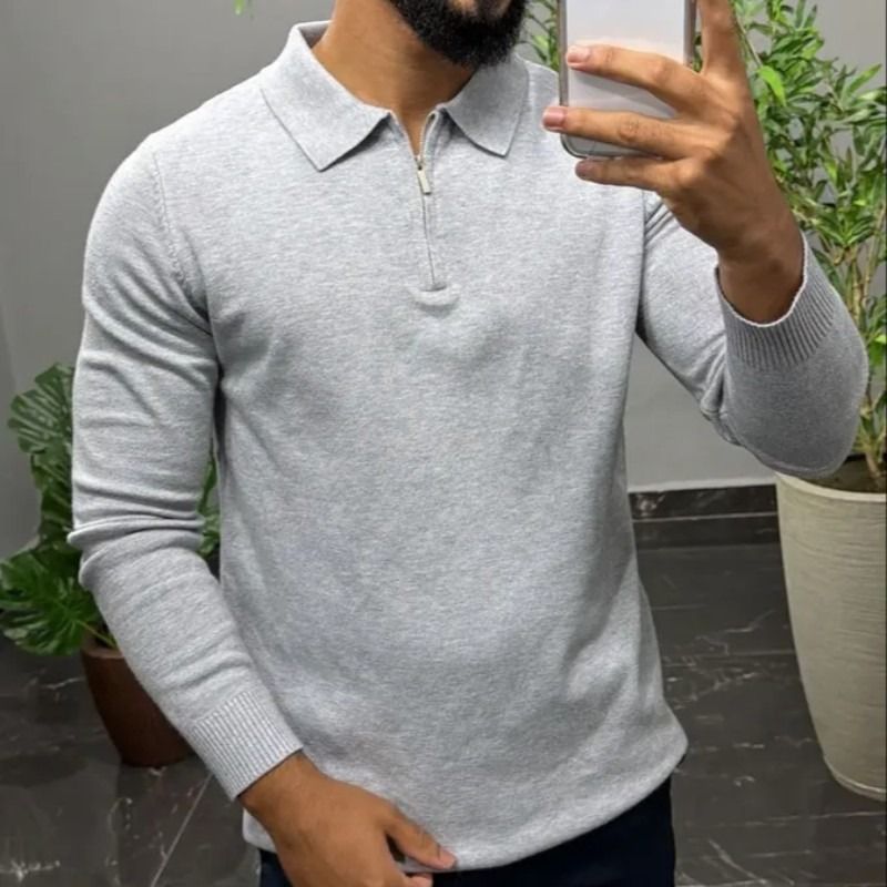 Suéter Masculino Premium Slim Casual Blusa Inverno Old Money (M ao GG)