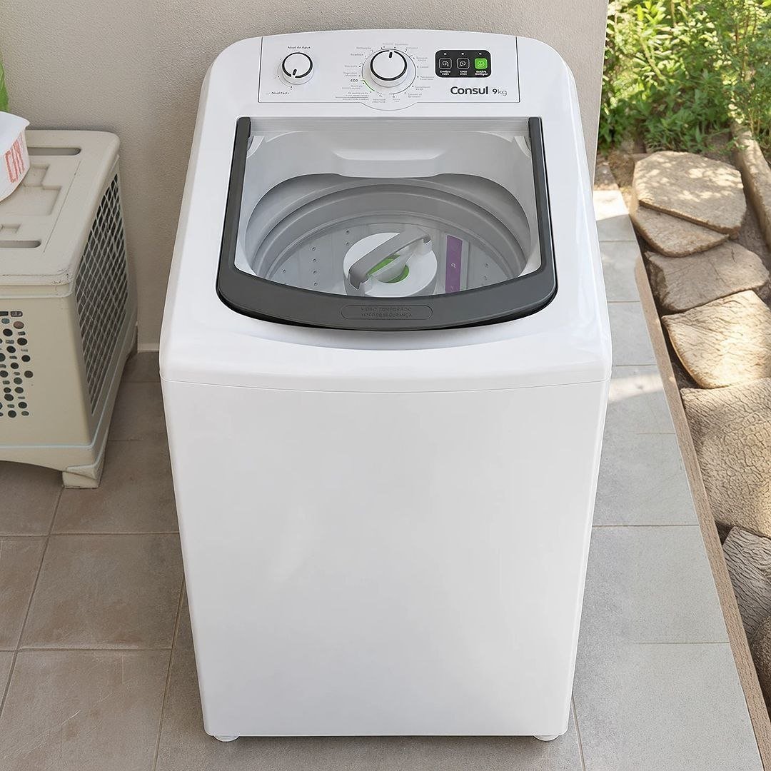 Máquina De Lavar Consul 9kg Branca Com Dosagem Econômica - CWM09AB