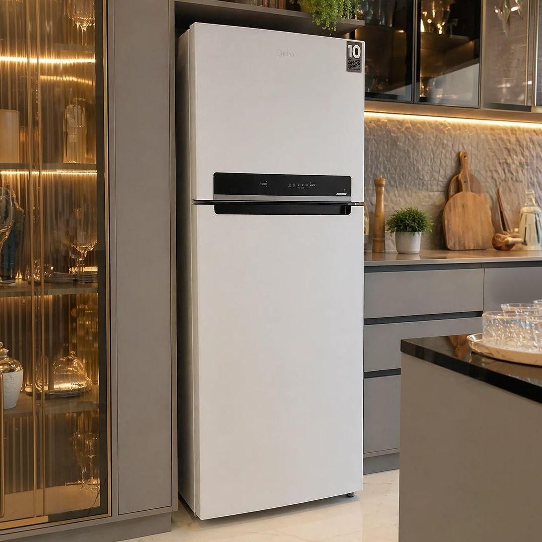 Geladeira Midea Frost Free Duplex 491L Inverter com Wi-Fi, Branca