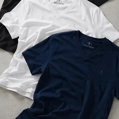Kit 3 Camisetas Gola V Polo Wear (P ao GG)