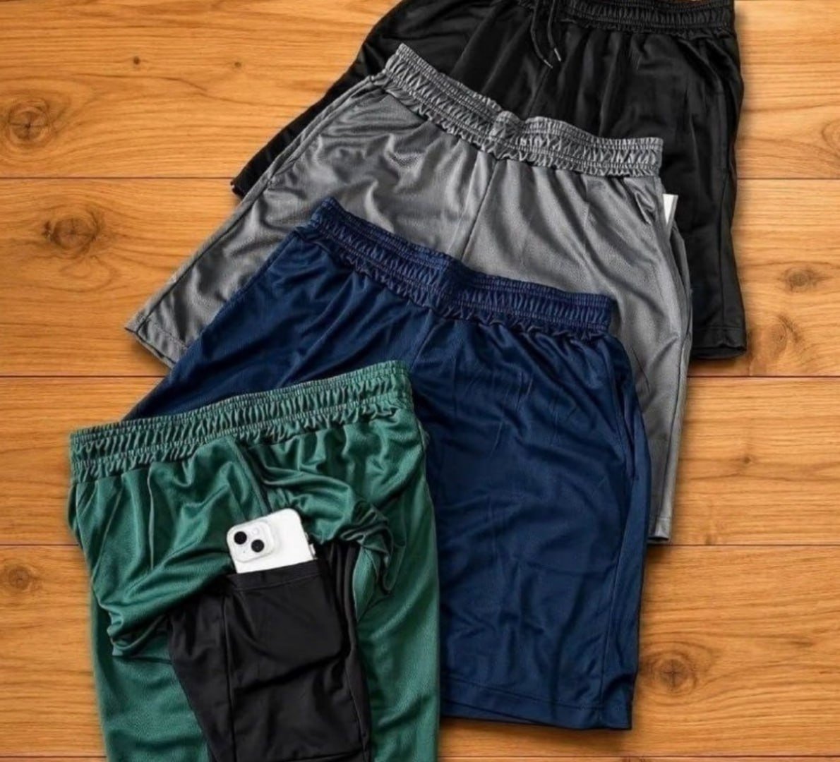 Kit 4 Shorts 2 em 1 Dryfit Compressão