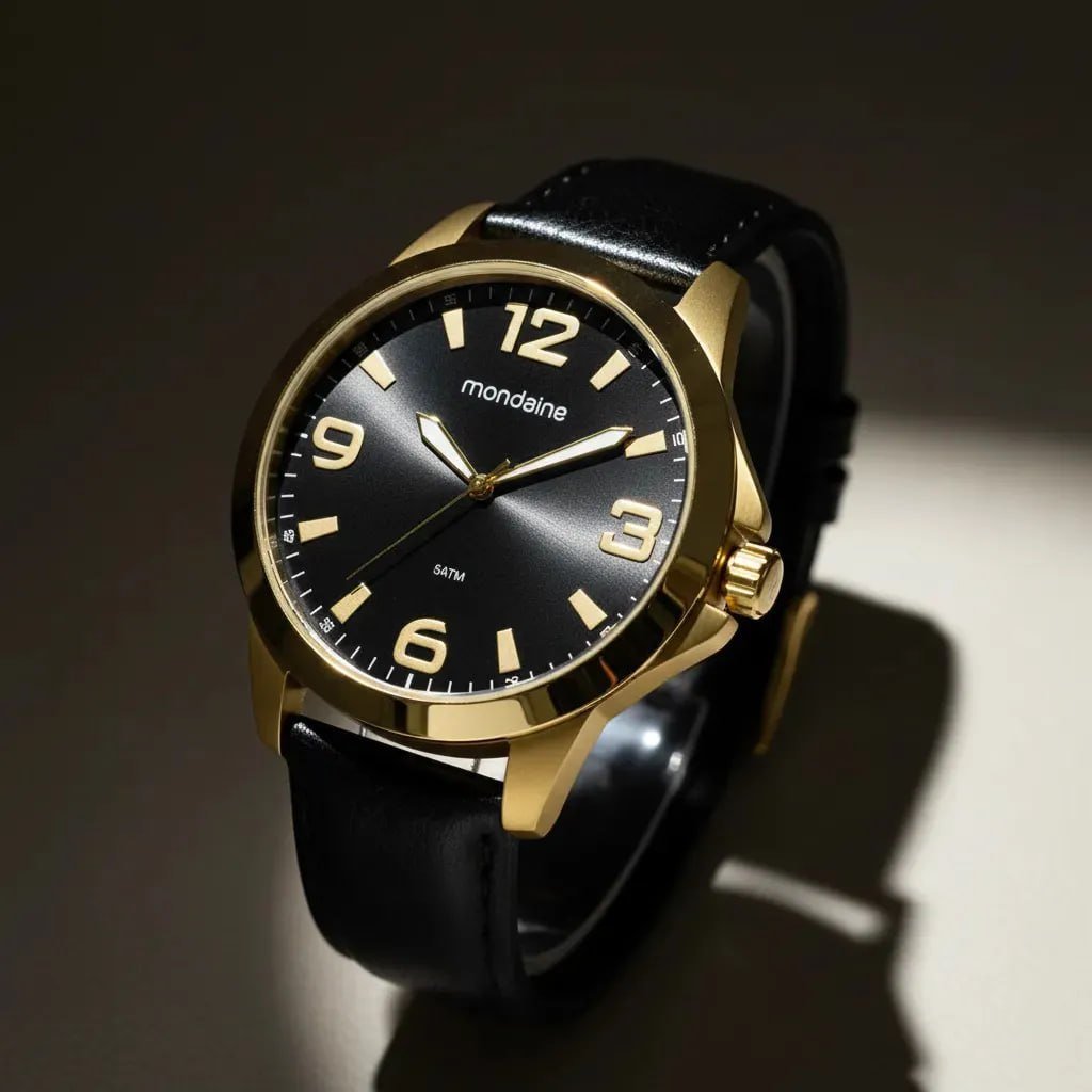 Relógio Mondaine Masculino Couro Social Premium