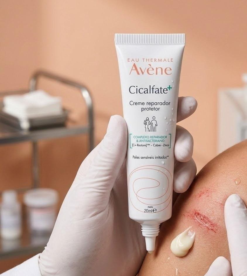 Avène Cicalfate+ Creme Reparador Facial, Nutre, Protege e Repara Pele Irritada, Água Termal Avène, Sulfato de Cobre e Zinco, Purifica, Acalma e Acelera a Reparação da Pele, Resultados Visíveis em 48 Horas, 20ml