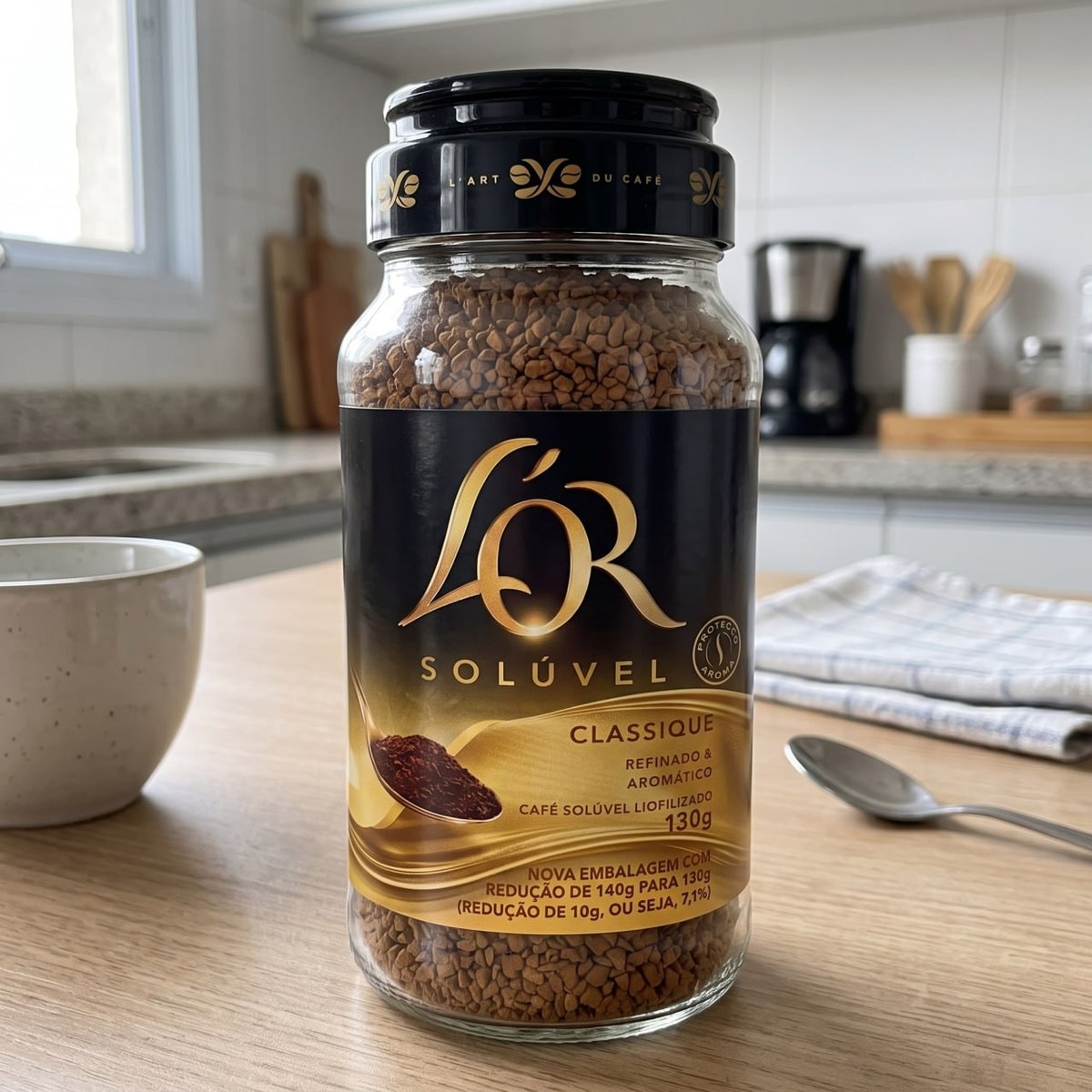 L'OR, Café Solúvel Classique Pote de Vidro 130g