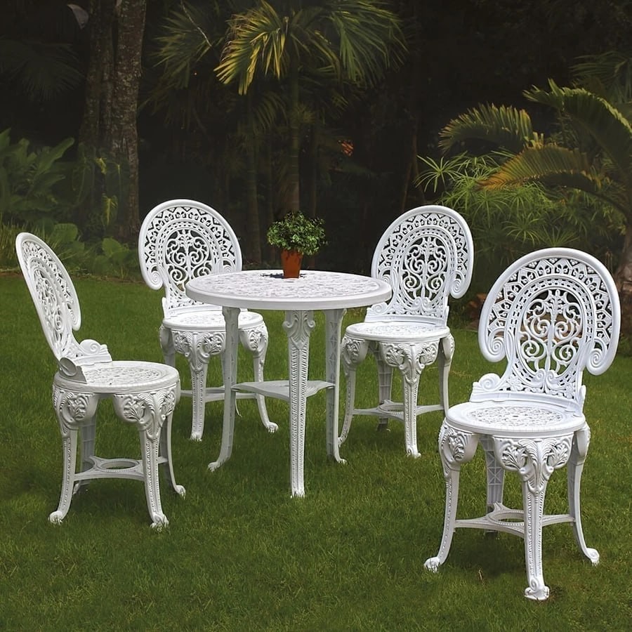 Mesa com 4 Cadeiras Coloniais Area Externa Plastico 90KG - Antares