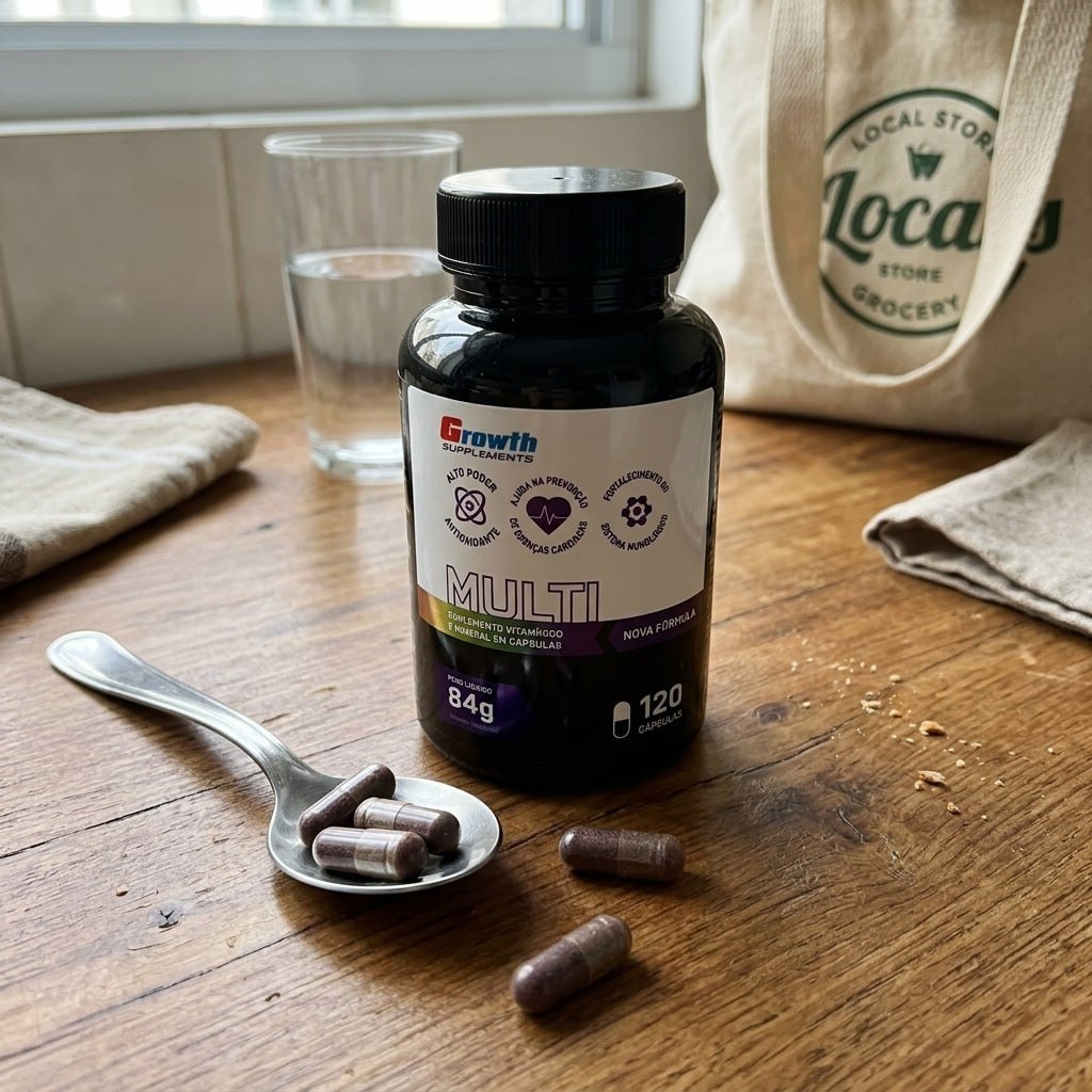 Multivitamínico 120 Cáps. Growth Supplements