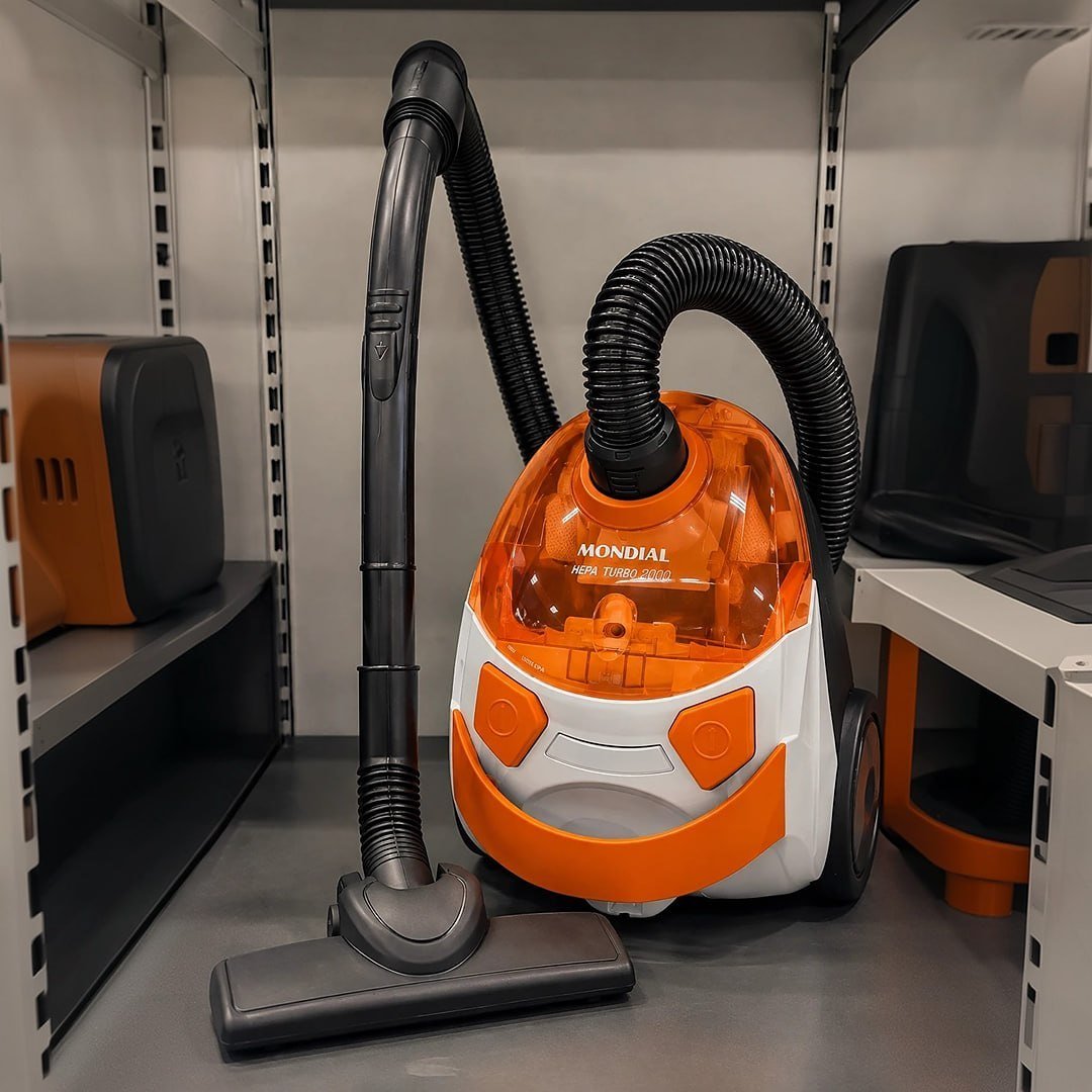 Aspirador De Pó Hepa Turbo 2000 Mondial Branco/laranja Ap-15