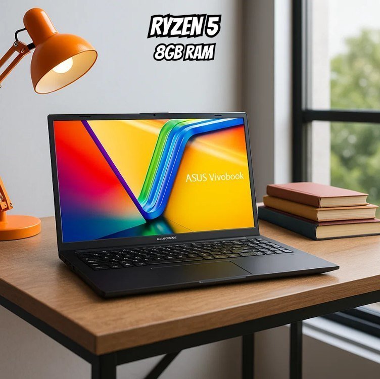 Notebook ASUS VivoBook Go 15, AMD RYZEN 5 7520U, 8GB, 256GB SSD