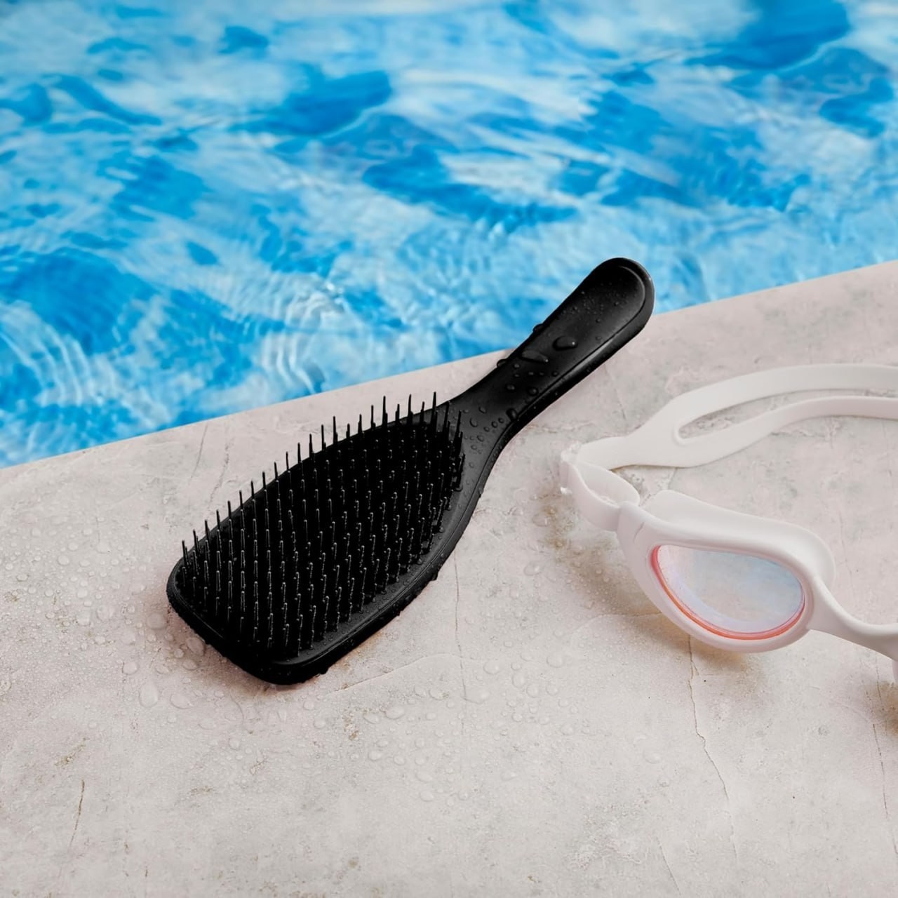 Tangle Teezer - Escova de cabelo desembaraçadora The Wet Detangler Black