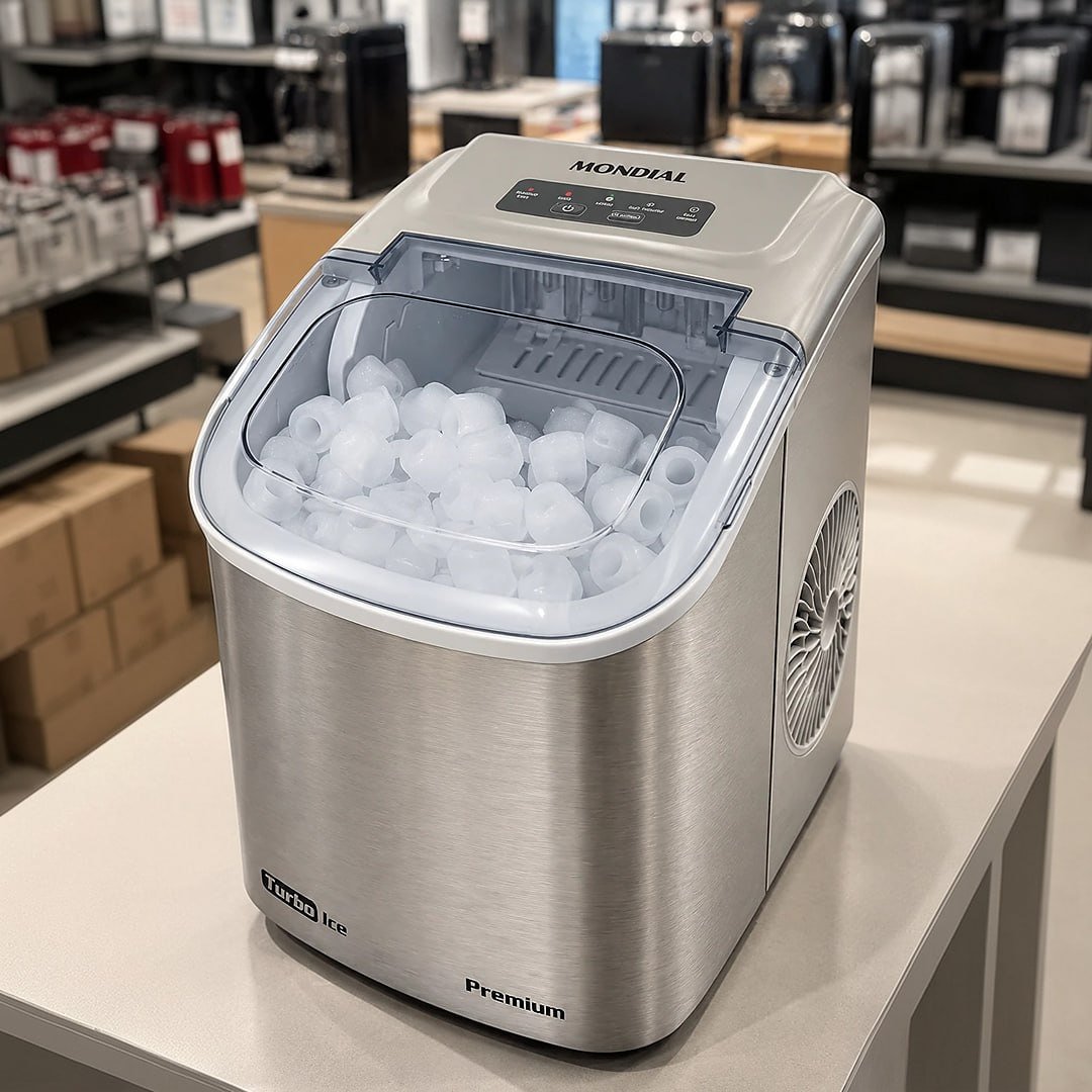 MONDIAL Máquina de Gelo Turbo Ice Premium, Cinza, 110V - MG-12-GI