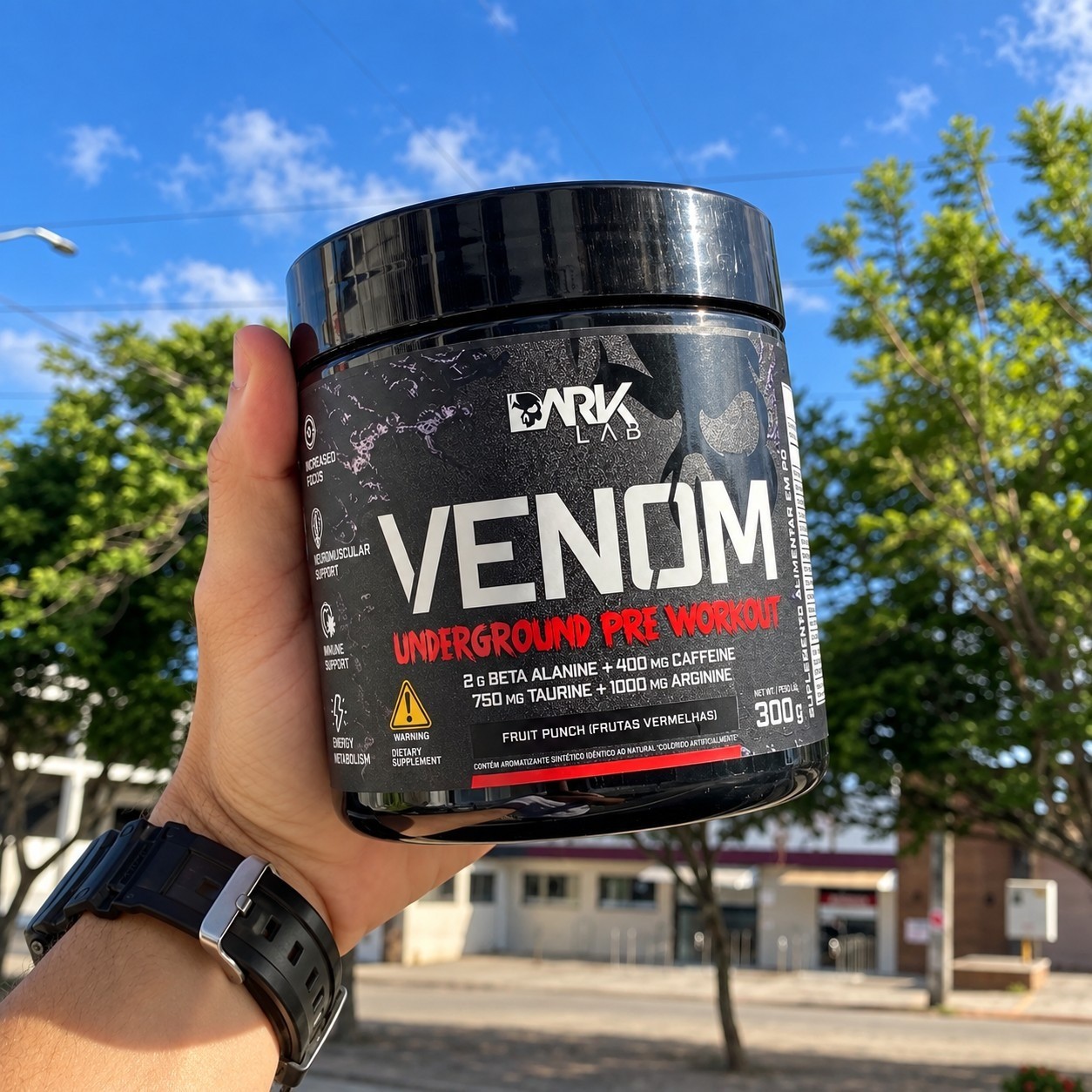 Pre Treino Venom Underground 300g Mango Loko Dark Lab - 60 Doses
