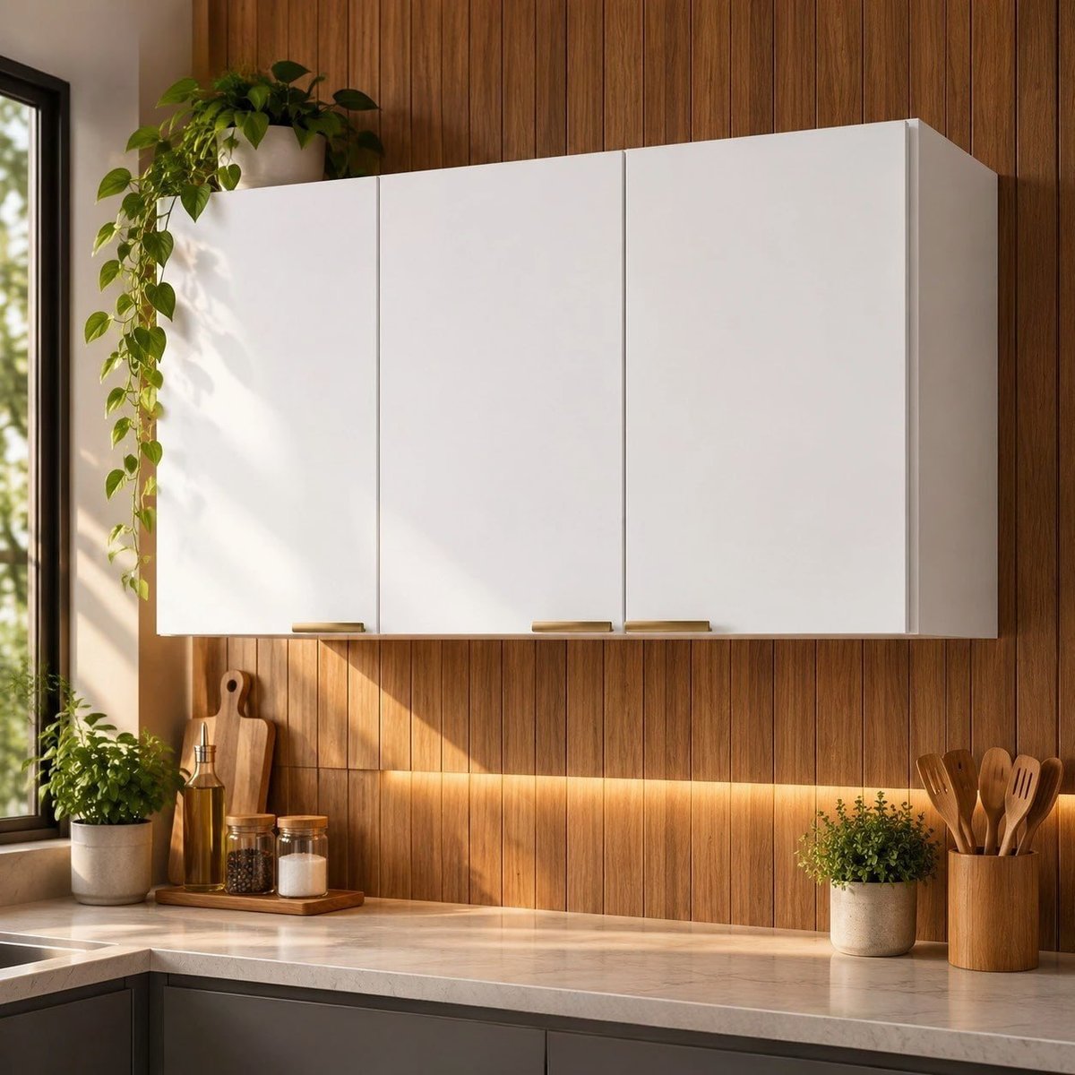 Armário Aéreo Quarto Compacta Design Moderno Exclusiva