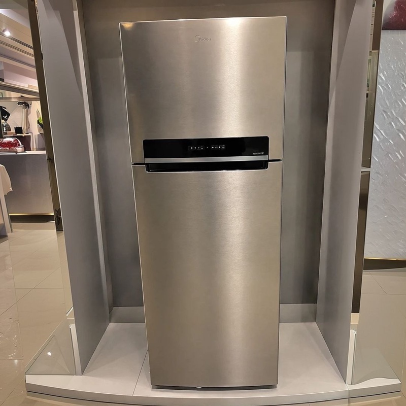 Geladeira Frost Free Midea 473 Litros MDRT611EVA461 Duplex Inverter Turbo Inox