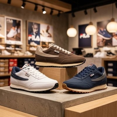 Tênis Fila Renno Classic Sl Masculino Leve Confortável Branco/marinho/vermelho (38 ao 45)