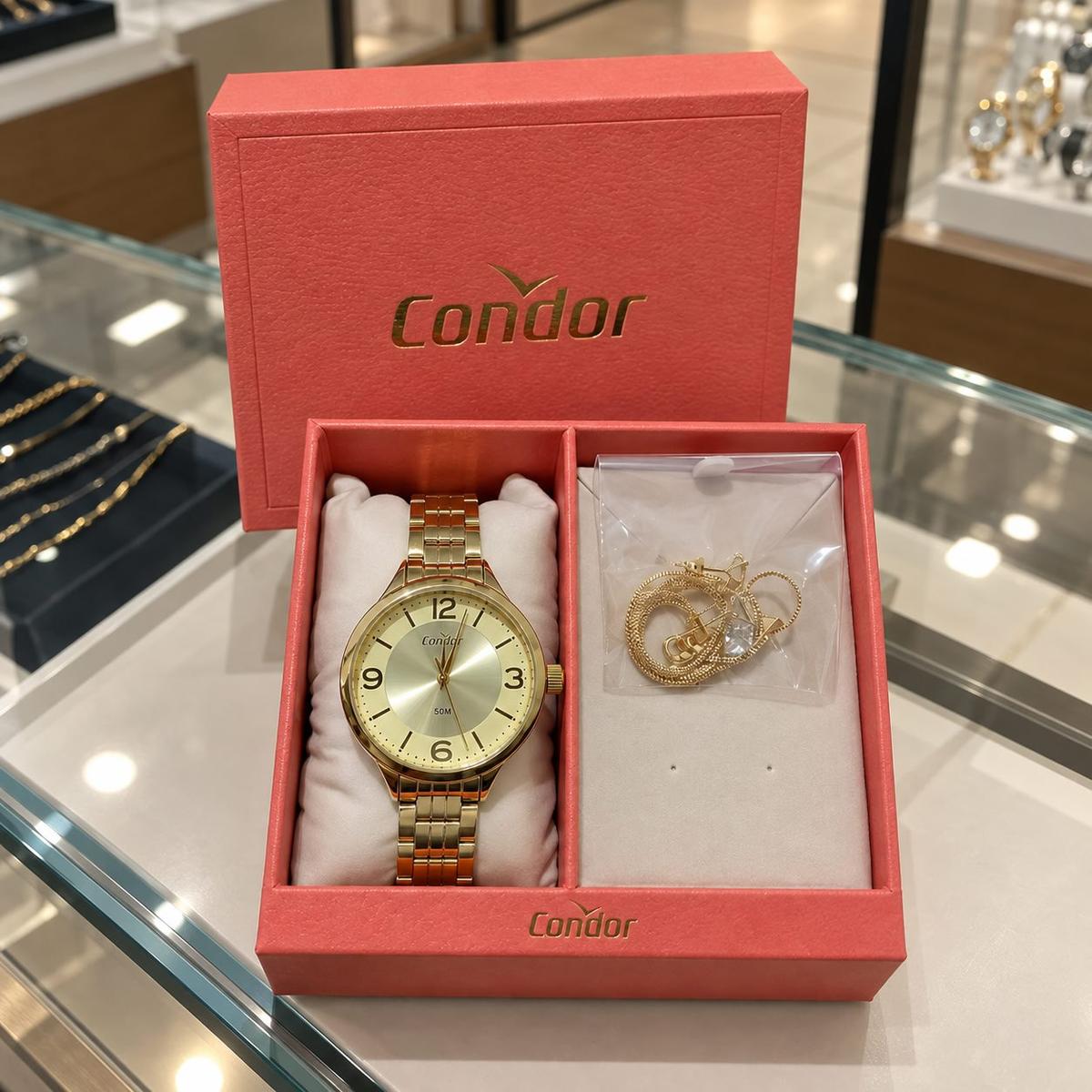 Kit Condor Feminino Dourado Co2035nco/k4x Dourado Prata