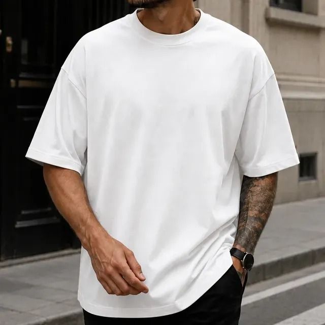 Camiseta Oversized Masculina 100% Algodão (P ao GG)