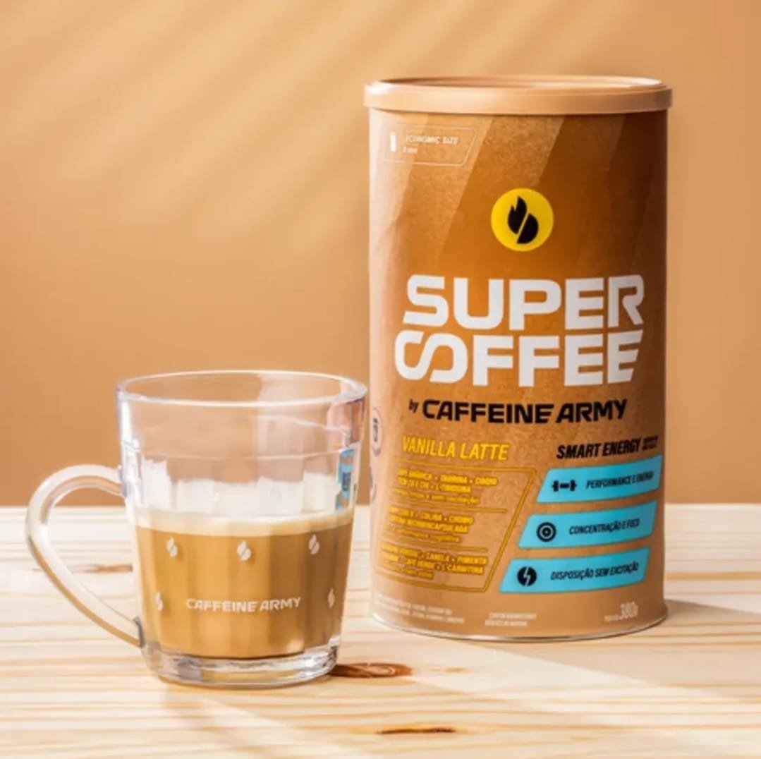 Supercoffee 3.0 380g Super Coffee Caffeine Army Sabor Baunilha