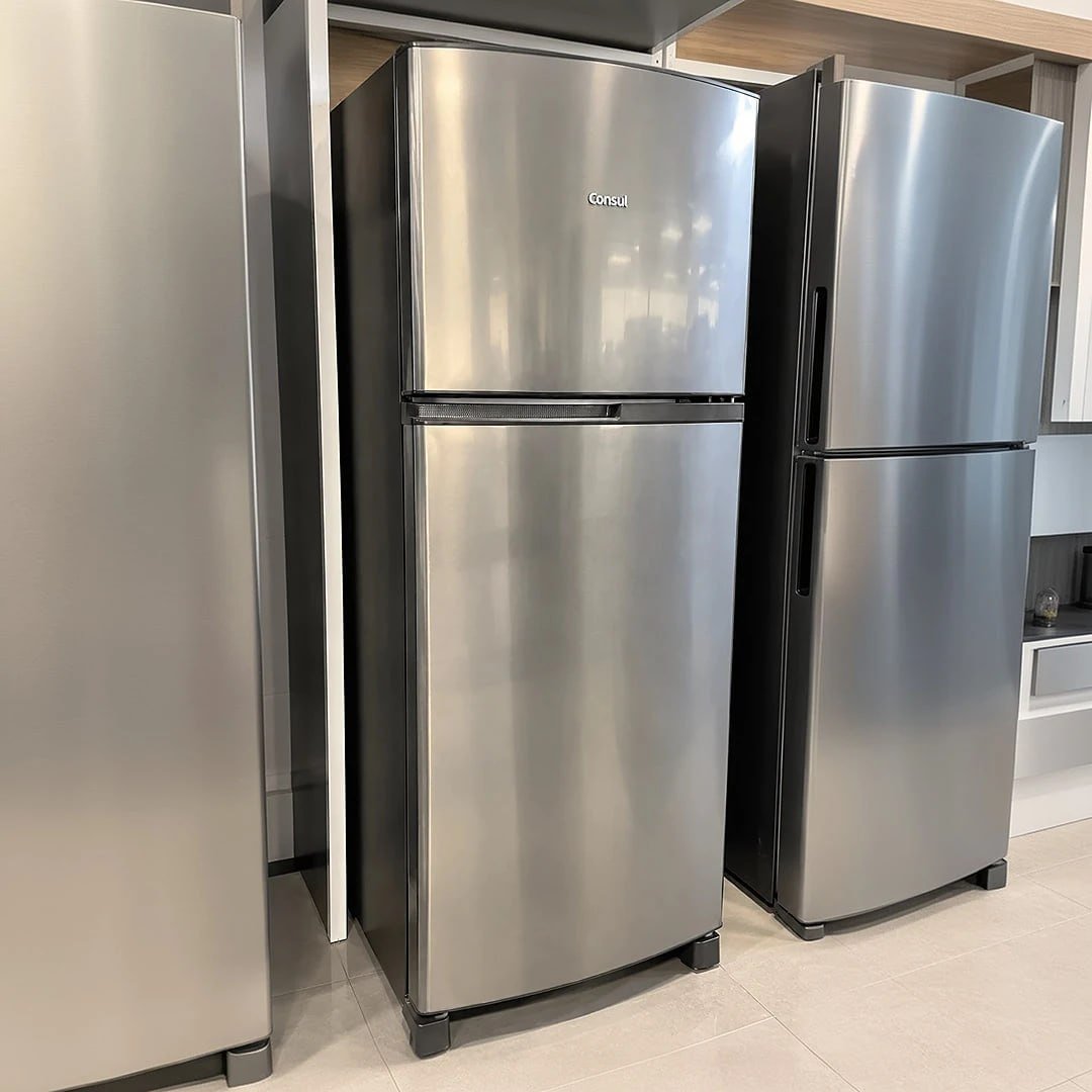 Geladeira Frost Free Duplex 333 Litros Inox Consul - CRM40MK 110v