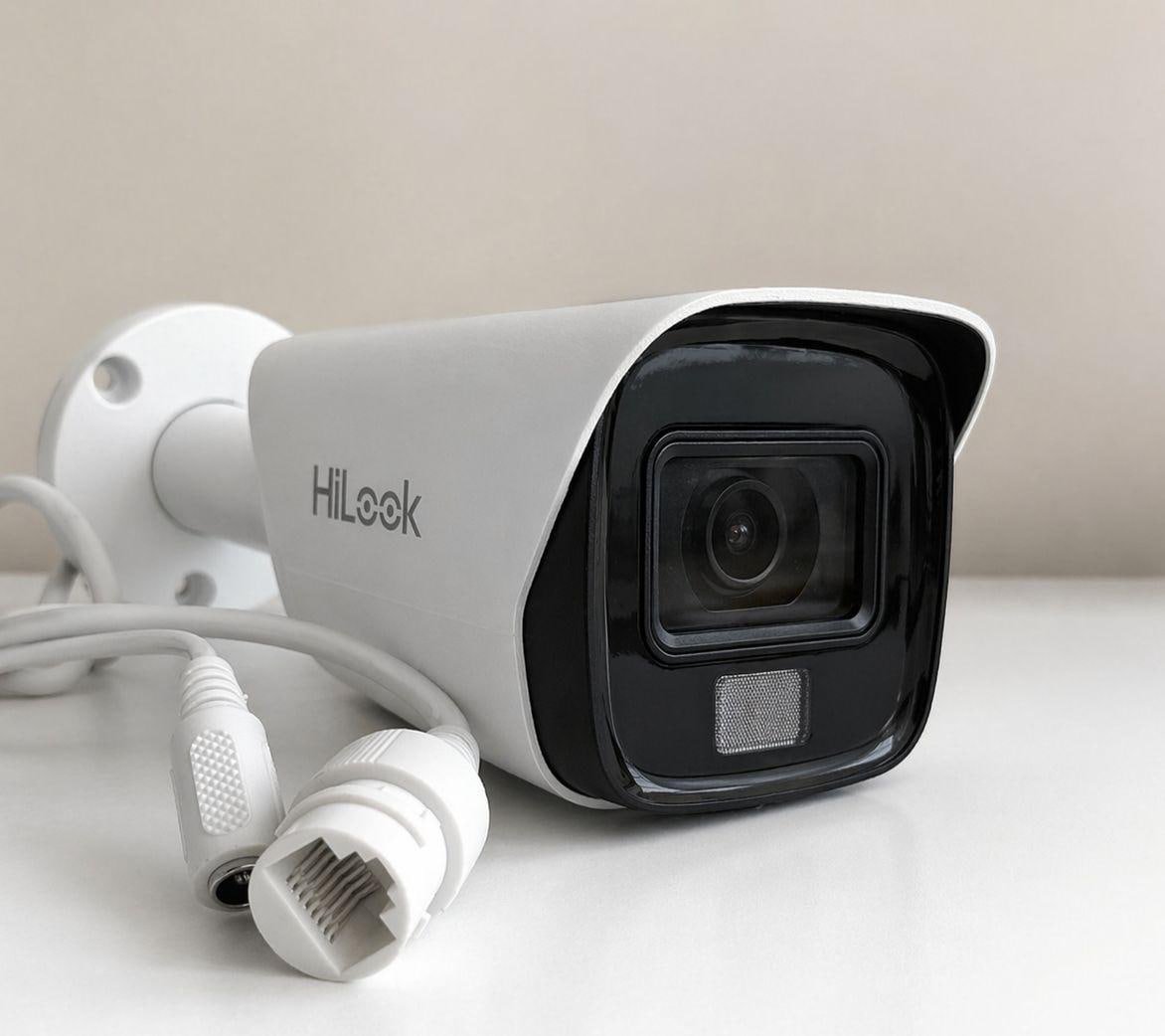 Câmera Bullet 1080p 25m 2.8mm Thc-b120-pic Hilook Hikvision Branco