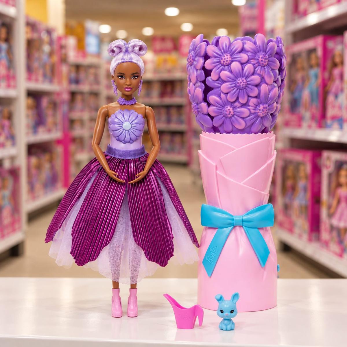 Boneca Barbie Reveal Margarida Roxa Mattel