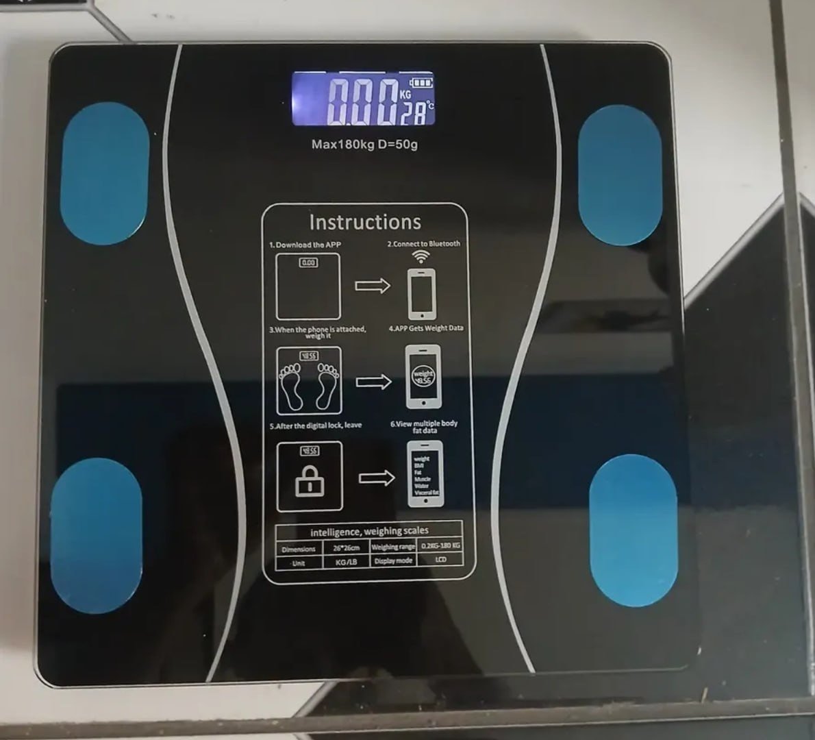 ⚖️ Balança Epsilon Inteligente com Bluetooth 180kg