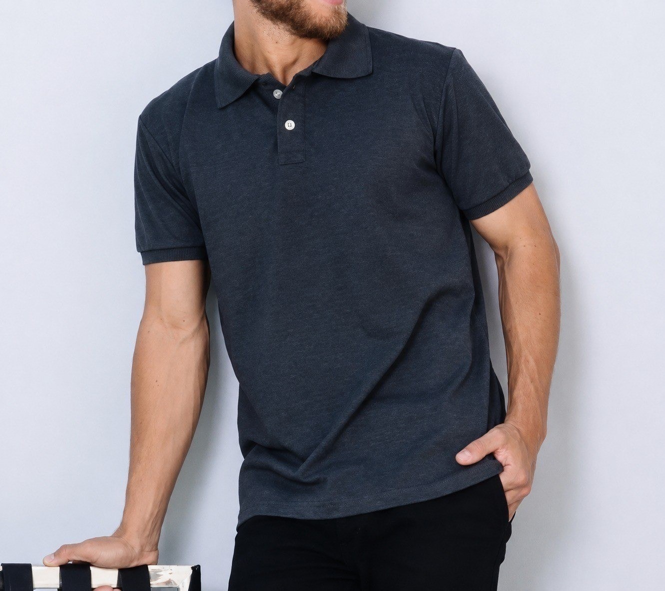 Kit com 2 Camisas Gola Piquet