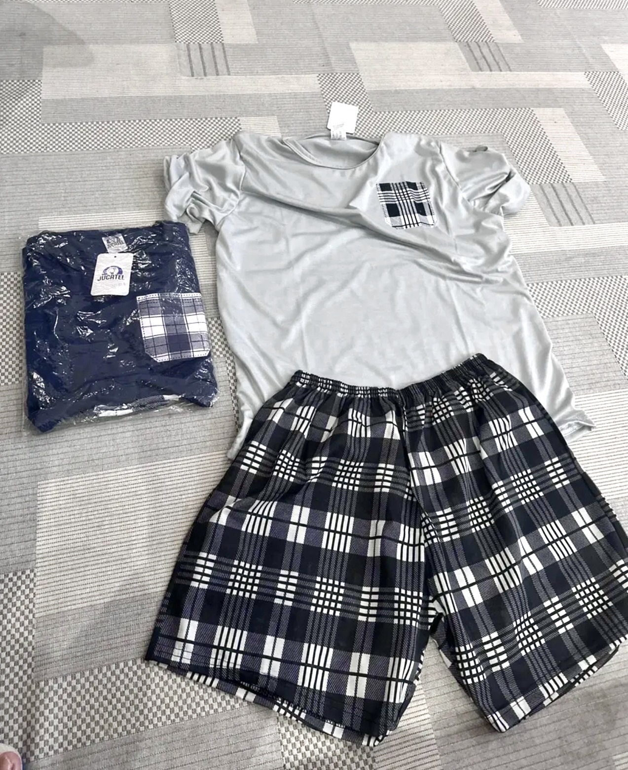 Kit 2 Pijama Masculino Xadrez Antialérgico Verão