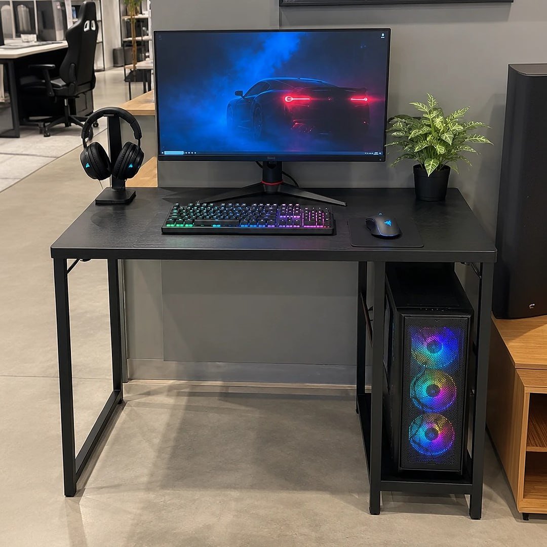 Escrivaninha Gamer Industrial De Mdf Essenza
