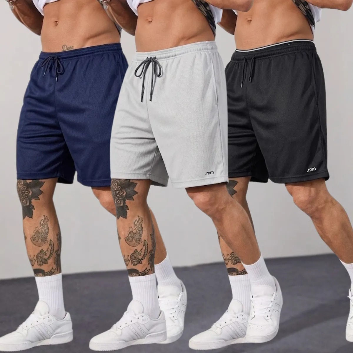 Kit com 3 Shorts Futebol (P ao GG)