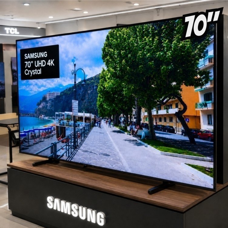 Samsung Smart TV 70" Crystal UHD 4K U8000H 26/2027, Vision AI Companion