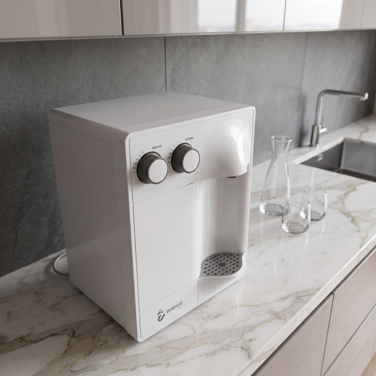 Purificador De Água Everest Slim 60hz Branco 127v