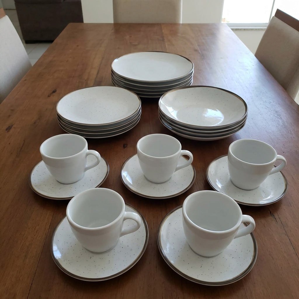 Aparelho de Jantar Tramontina Canyon em Porcelana Decorada 20 Peças