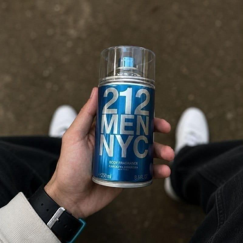Body Spray Carolina Herrera 212 Men NYC Body 250ml