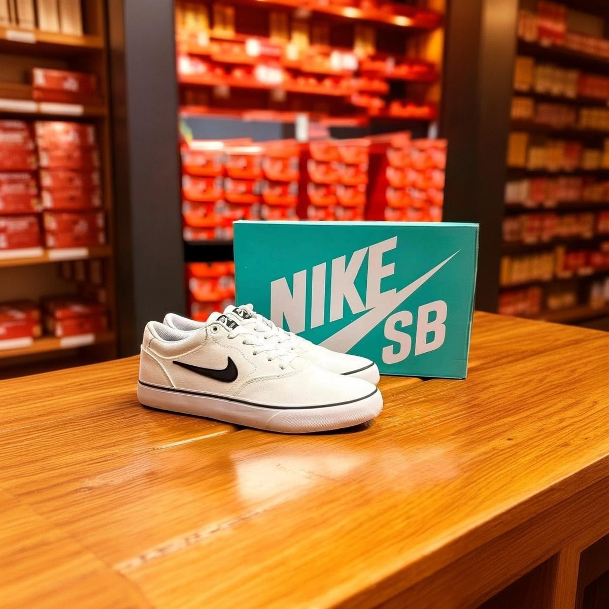 Tênis Nike SB Chron 2 Canvas Unissex - Branco