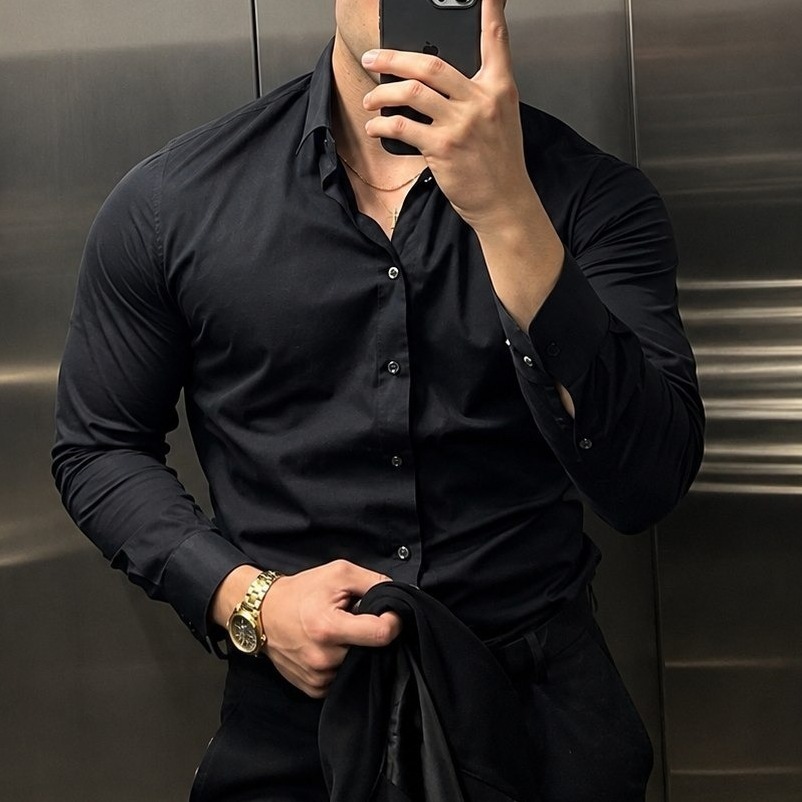 Camisa Social Slim Manga Longa (PP ao G1)