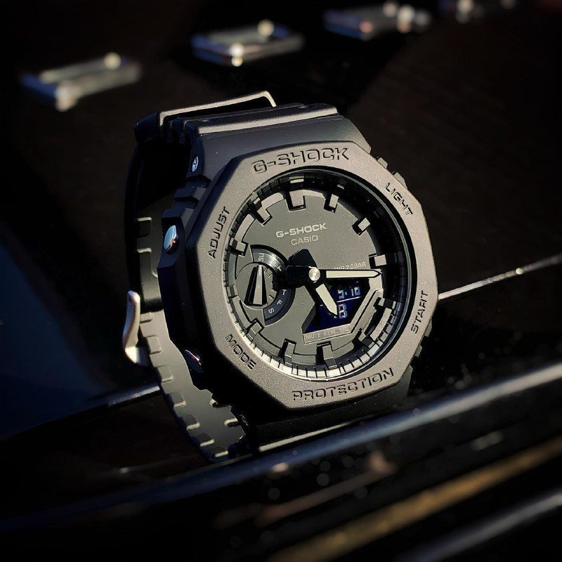 Relógio Casio G-shock Ga-2100-1a1dr Masculino Preto Carbon