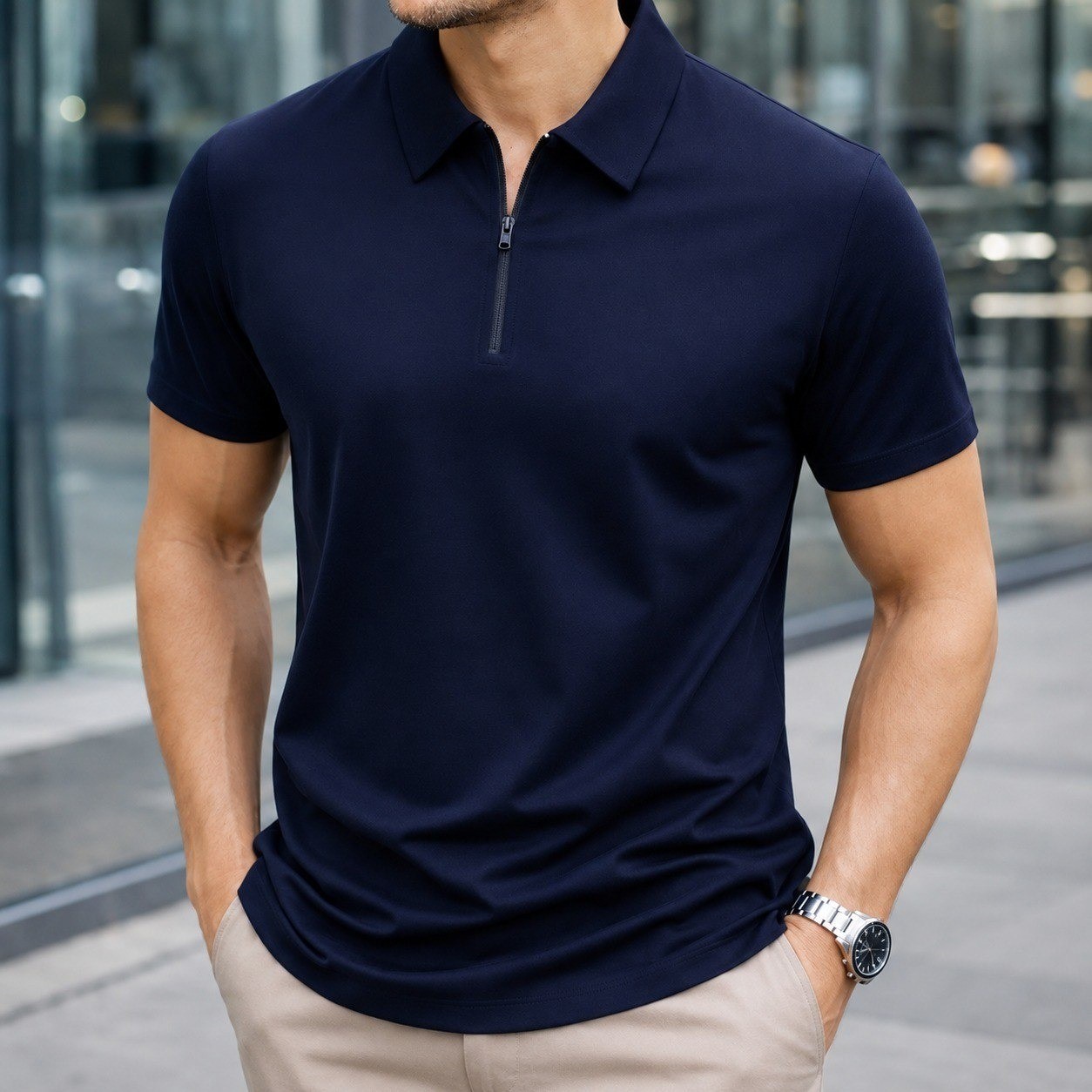 Camisa Polo Masculina Tecido Tech Confortavel Casual (P ao G1)