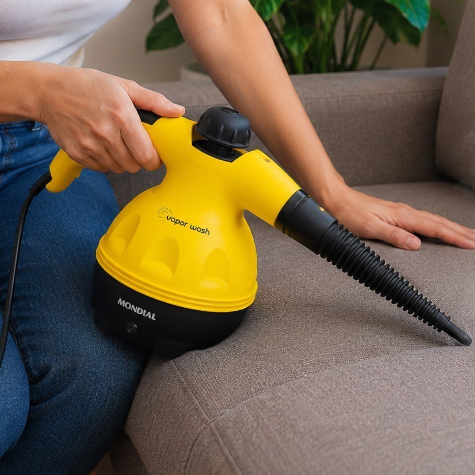 MONDIAL Higienizador Vapor Wash, Amarelo/Preto, 1000W, 110V - HG-01