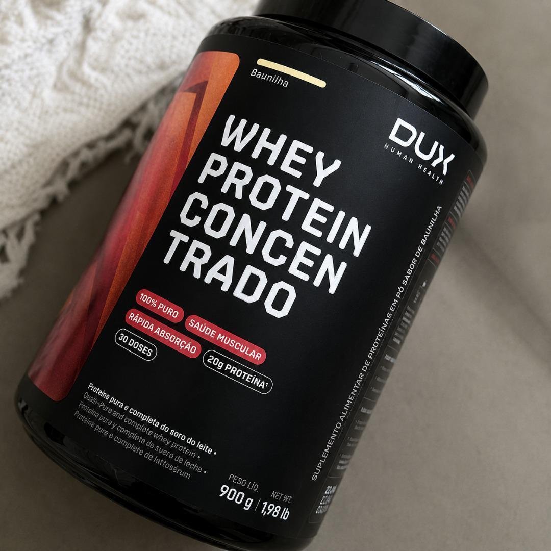 Whey Protein Concentrado - Pote 900g Dux Nutrition