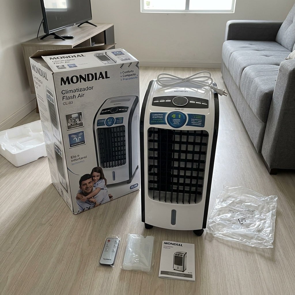 MONDIAL Climatizador Flash Air, Branco/Preto, 80W, 110V - CL-03