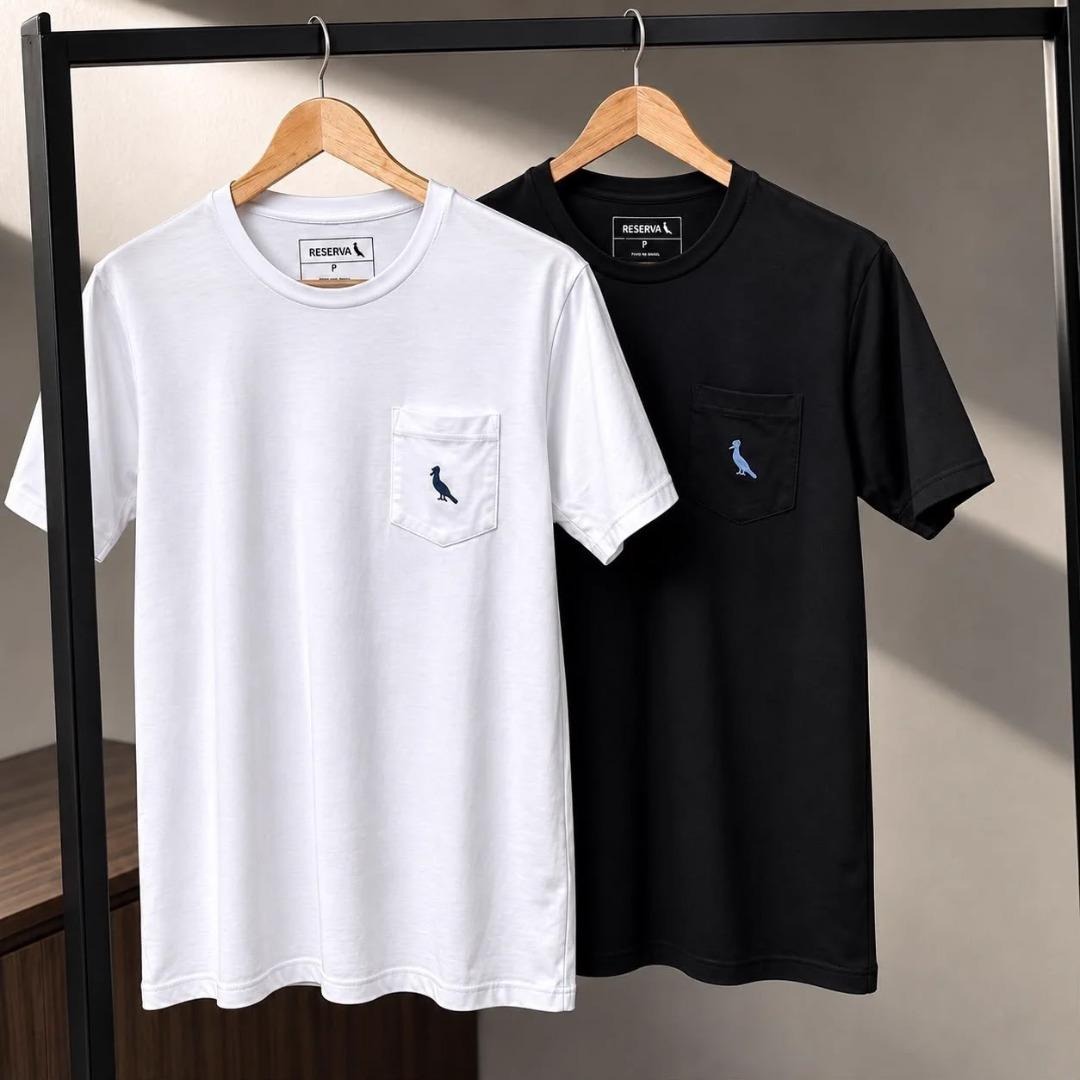 Kit 2 Camisetas Bolso Pica-pau Reserva